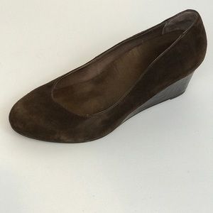 VIONIC Antonia suede/faux suede wedge